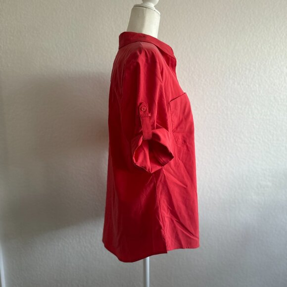 NWT Chico’s Silky Soft Camp Button-Down Shirt Size: 2 (12/14) - Picture 4 of 9